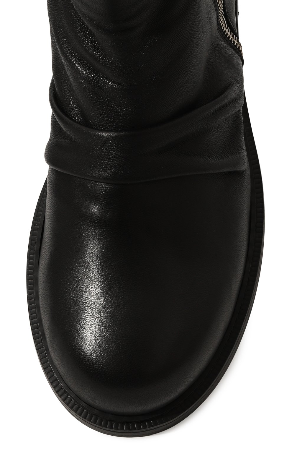 Кожаные сапоги gentleman VIC MATIE черного цвета по цене 54700 руб., арт. 1F8704U_F34F010101, фото 6 Кожаные сапоги gentleman VIC MATIE, арт. 1F8704U_F34F010101, фото 6