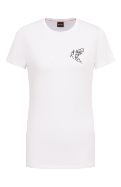 Женская хлопковая футболка BOSS ORANGE, арт. 50540260