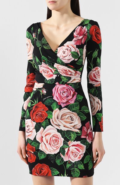 Шелковое платье DOLCE & GABBANA, арт. F6D30T/FSAX7, фото 3