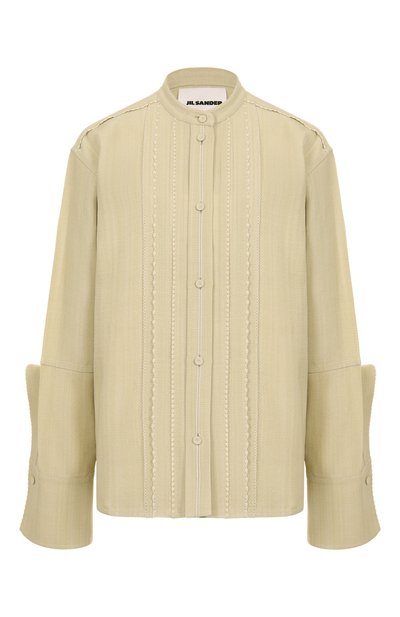 Женская рубашка из вискозы и шелка JIL SANDER, арт. J02DL0231-J65005