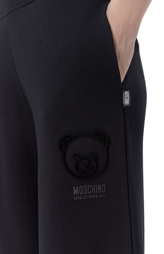 Хлопковые брюки Moschino 231V6/A6809/4418 Чёрный  231V6/A6809/4418 Фото 5