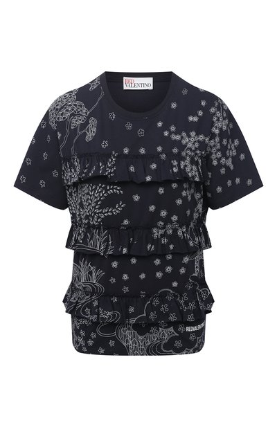 Женская хлопковая футболка REDVALENTINO, арт. VR3MG09P/5QC
