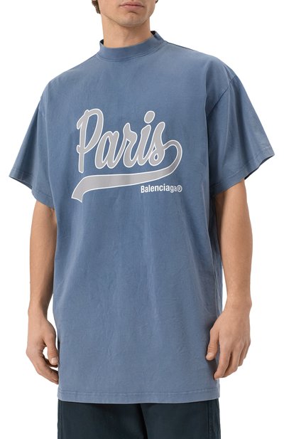 Хлопковая футболка BALENCIAGA, арт. 787349/TRVM1, фото 3