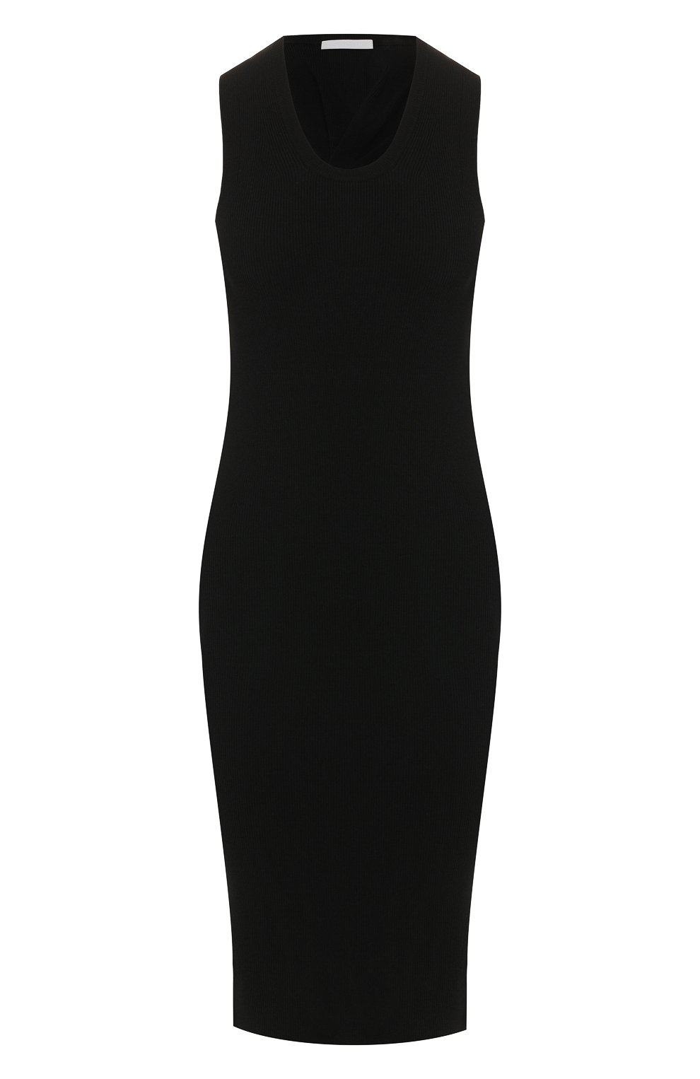 Платье из вискозы HELMUT LANG черного цвета по цене 59850 руб., арт. J06HW707, фото 1 Платье из вискозы HELMUT LANG, арт. J06HW707, фото 1