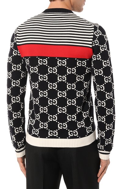 Хлопковый свитер GUCCI, арт. 496458 X9I07, фото 4