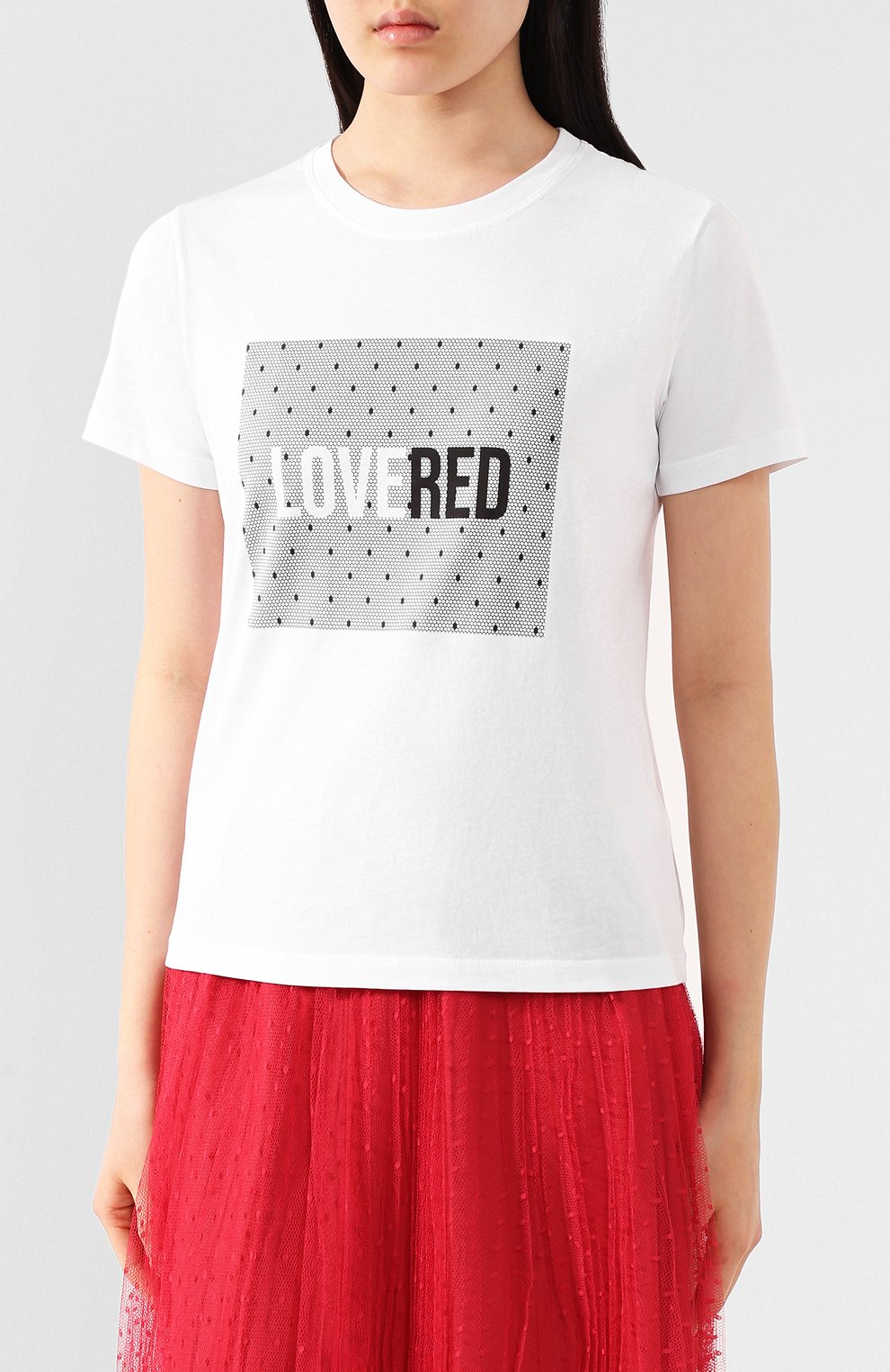 Хлопковая футболка REDVALENTINO, арт. TR3MG0SZ/516, фото 3