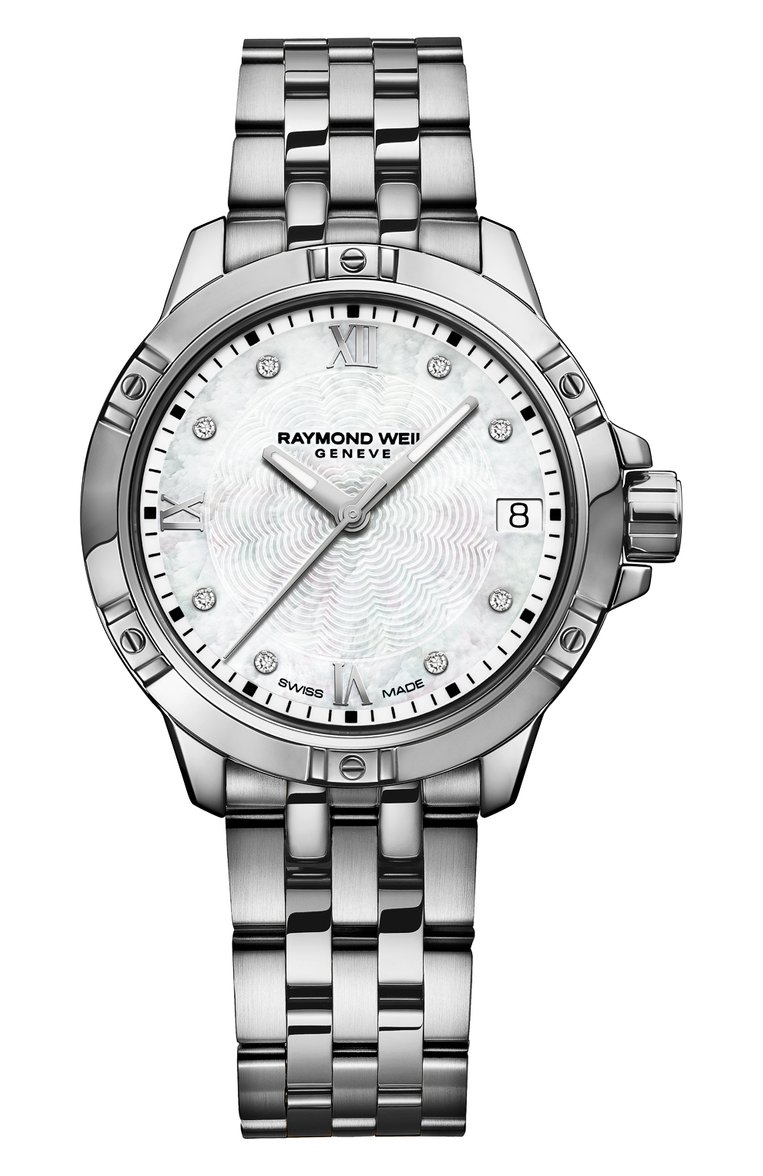 Женские часы tango RAYMOND WEIL бесцветного цвета, арт. 5960-ST-00995_0624 | Фото 1 (Региональные ограничения белый список (Axapta Mercury): Не проставлено; Нос: Не проставлено; Цвет циферблата: Перламутровый; Механизм: Кварц; Материал корпуса: Сталь)