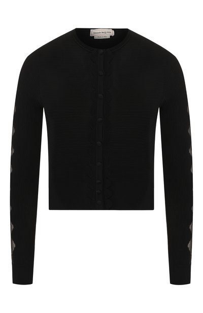Женский кардиган из смеси вискозы и шелка ALEXANDER MCQUEEN, арт. 585219/Q1AD8