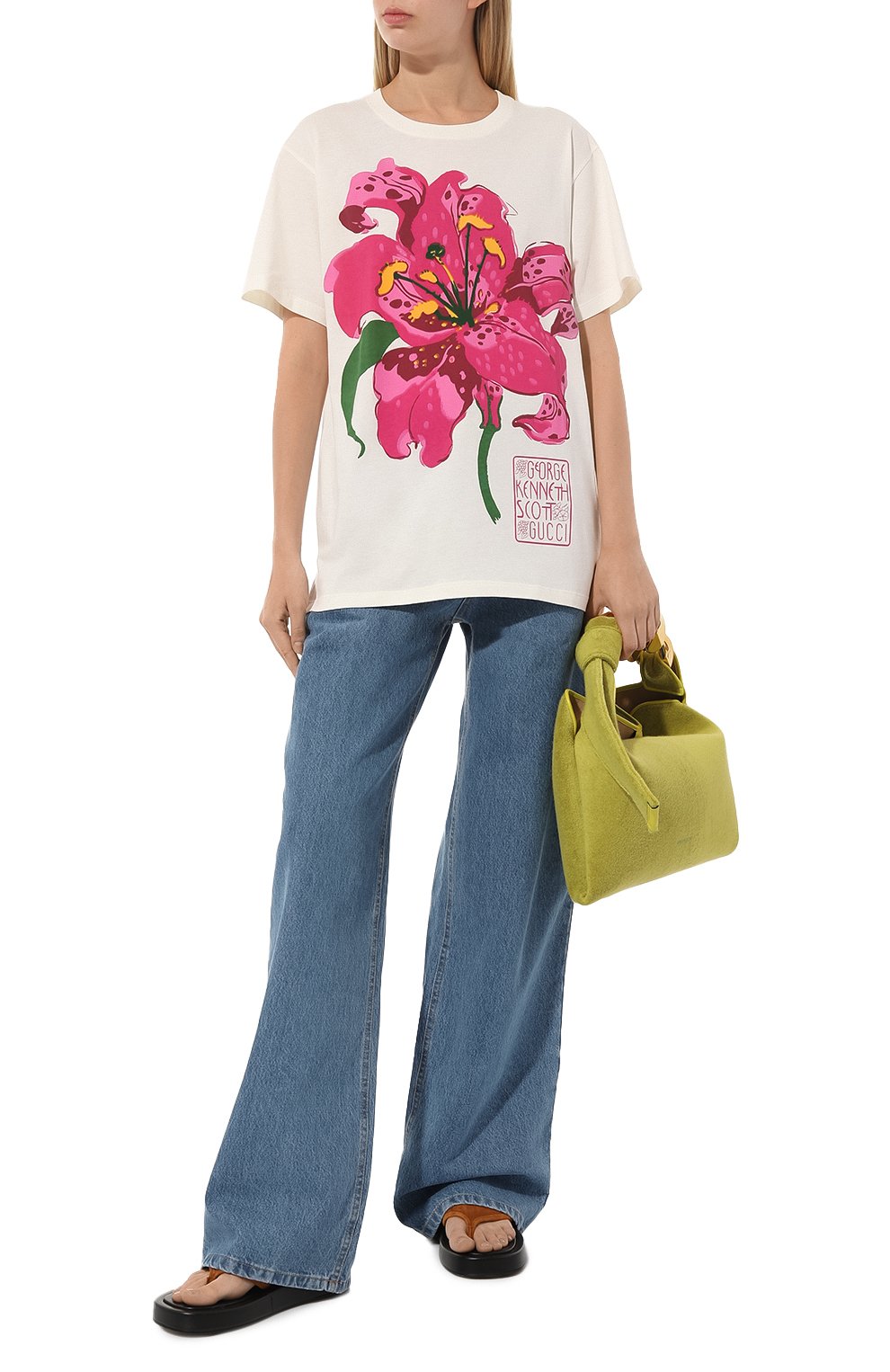 Хлопковая футболка gucci x ken scott GUCCI, арт. 615044 XJDBQ, фото 2