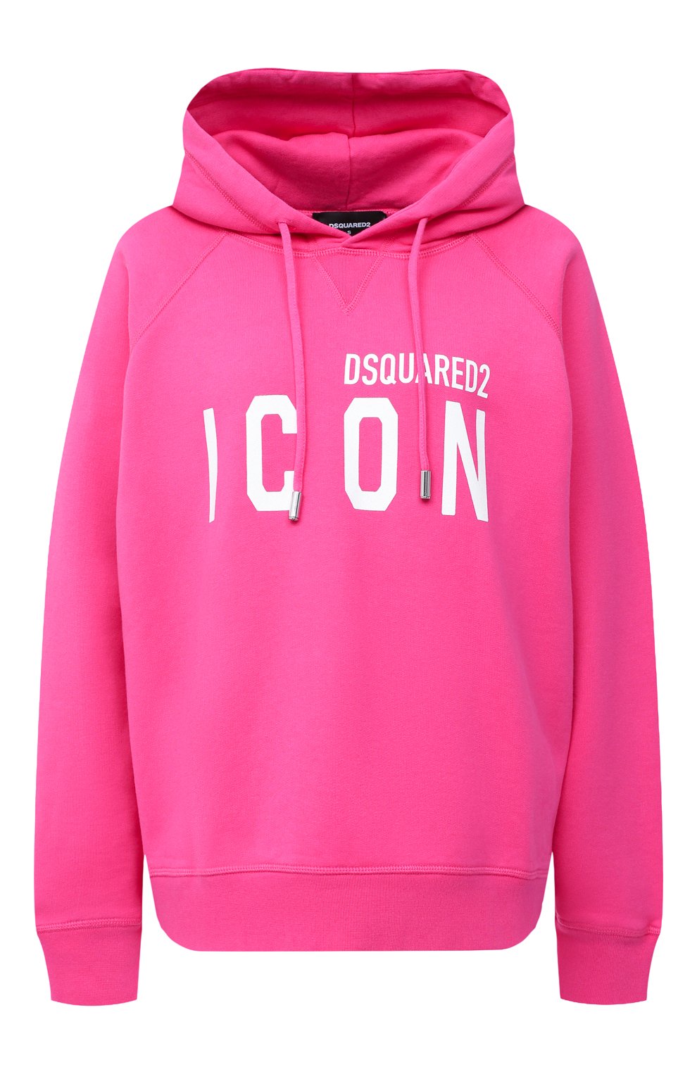 Хлопковое худи DSQUARED2 розового цвета по цене 32450 руб., арт. S80GU0004/S25042, фото 1 Хлопковое худи DSQUARED2, арт. S80GU0004/S25042, фото 1
