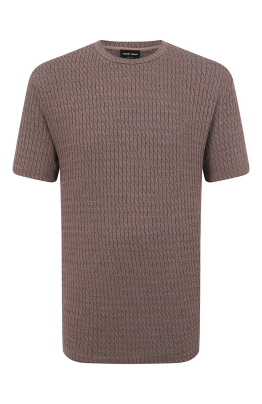Футболка из вискозы Giorgio Armani GM002389/TE17933 Коричневый GM002389/TE17933