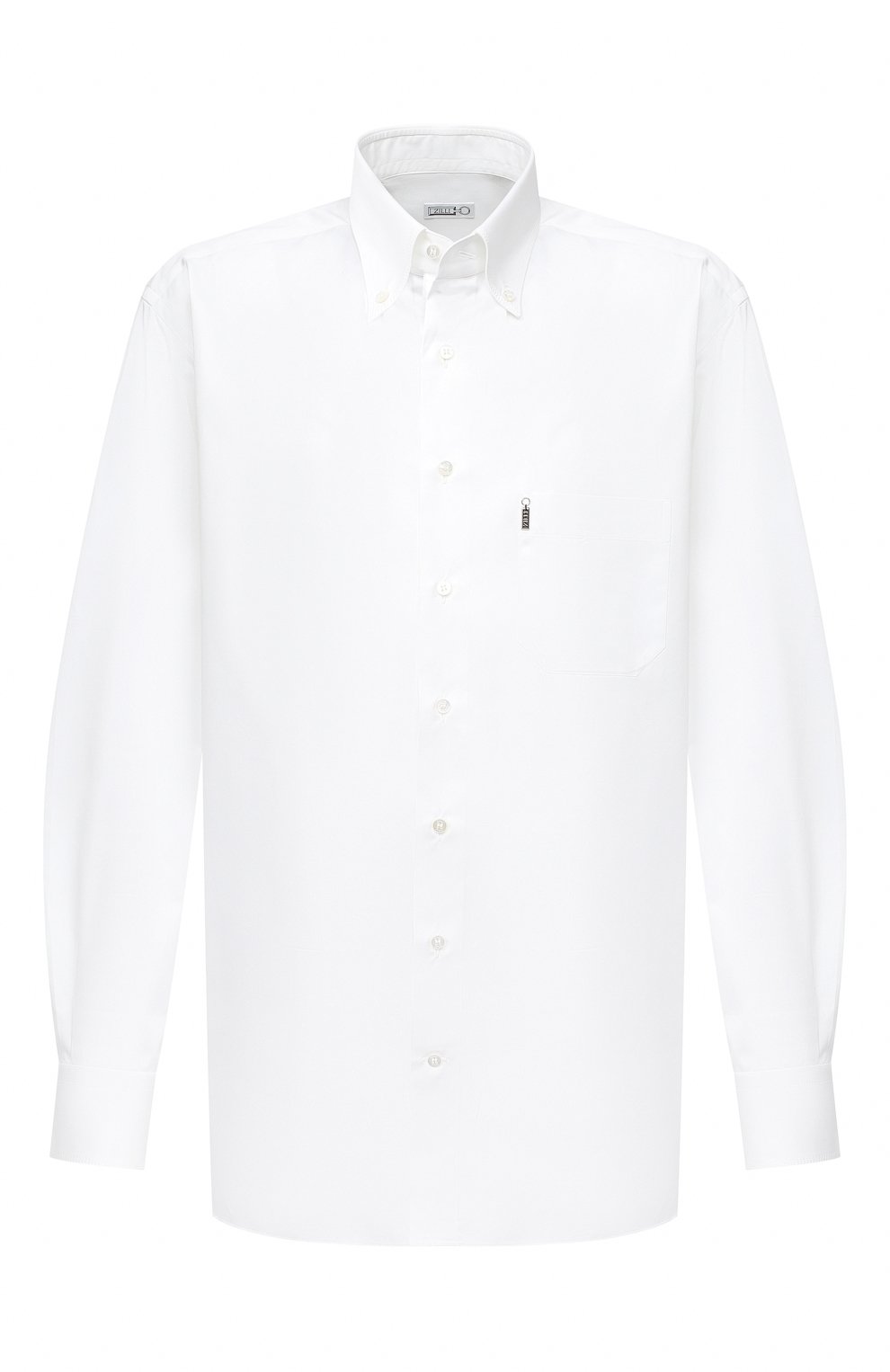 Хлопковая сорочка ZILLI белого цвета по цене 116500 руб., арт. MFU-10715-0299/0008/45-49, фото 1 Хлопковая сорочка ZILLI, арт. MFU-10715-0299/0008/45-49, фото 1