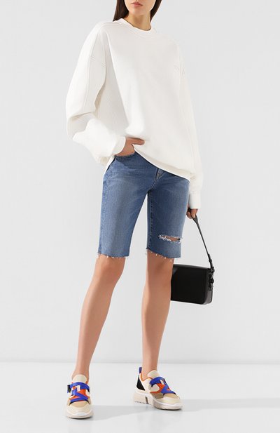Хлопковый свитшот ACNE STUDIOS белого цвета по цене 17450 руб., арт. AI0007, фото 2 Хлопковый свитшот ACNE STUDIOS, арт. AI0007, фото 2