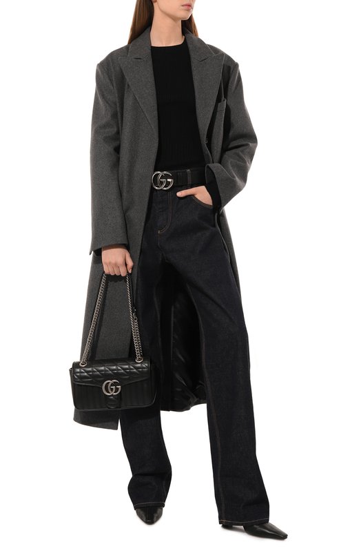 Сумка GG Marmont 2.0 small Gucci 443497 UM8AN Чёрный  443497 UM8AN Фото 8