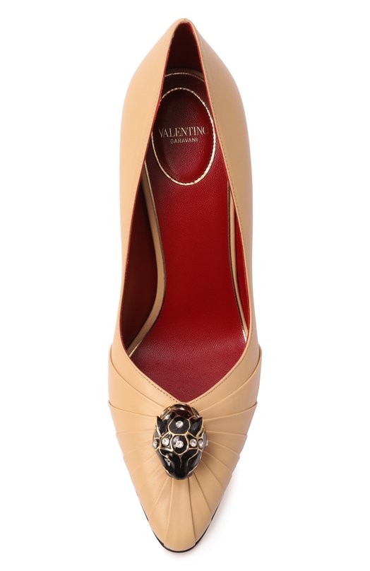 Кожаные туфли Panthea 105 Valentino 8W2S0NF8/LIR Бежевый  8W2S0NF8/LIR Фото 6