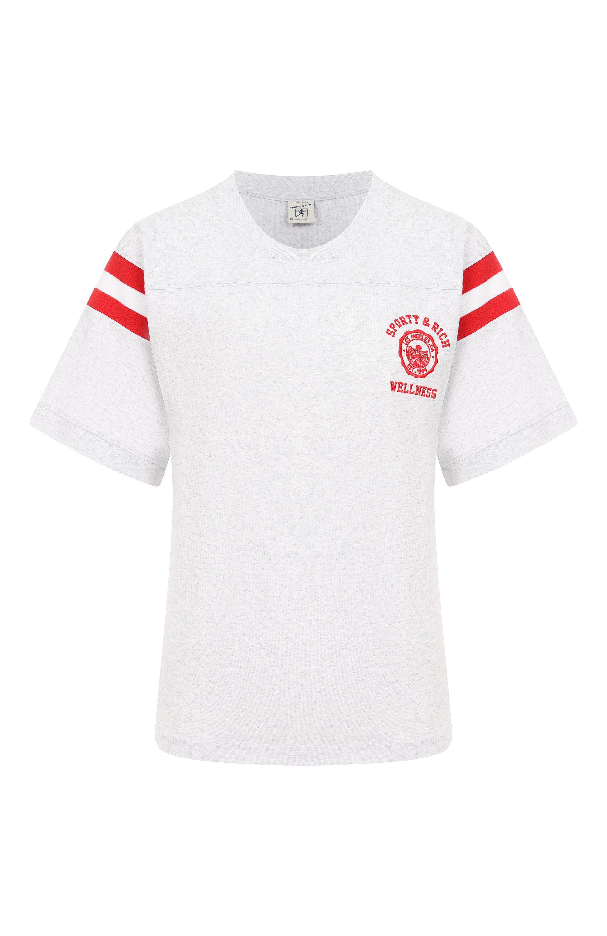 Хлопковая футболка SPORTY AND RICH, арт. T0022508033GY03, фото 1