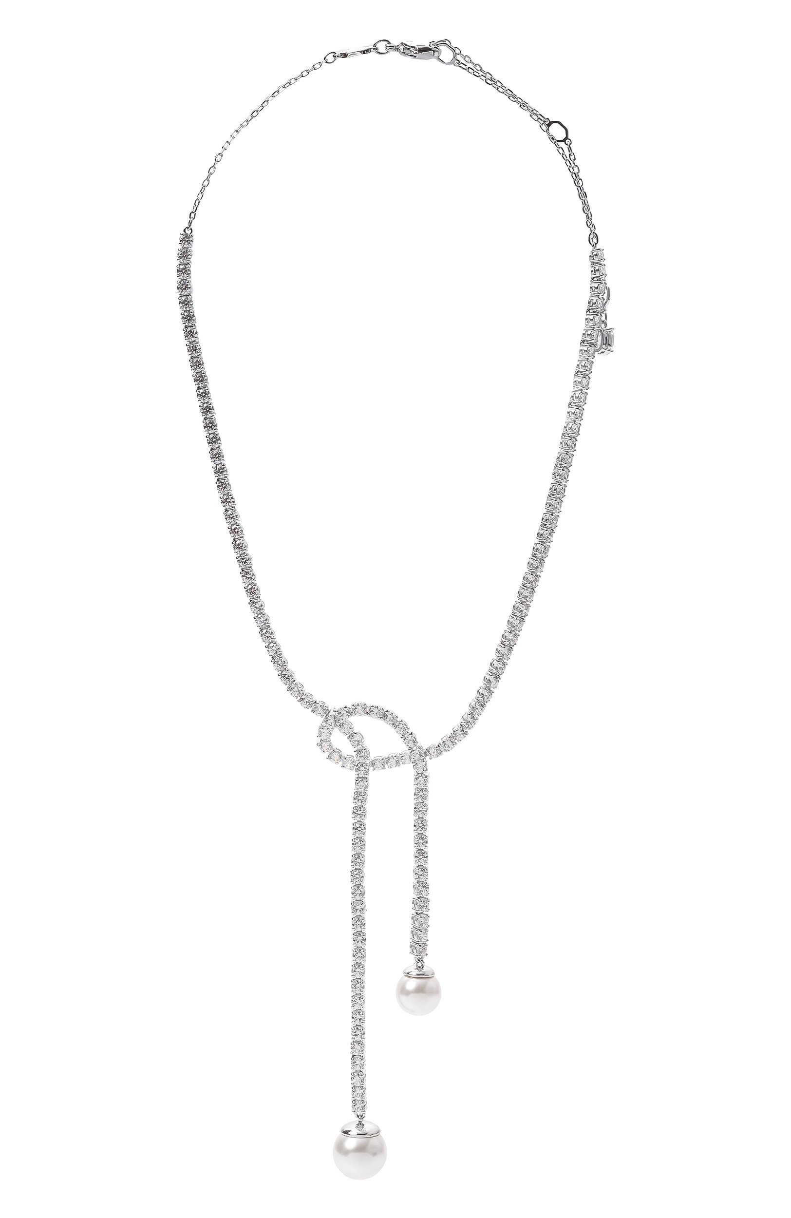 Колье matrix SWAROVSKI серебряного цвета по цене 66200 руб., арт. 5692416, фото 1 Колье matrix SWAROVSKI, арт. 5692416, фото 1