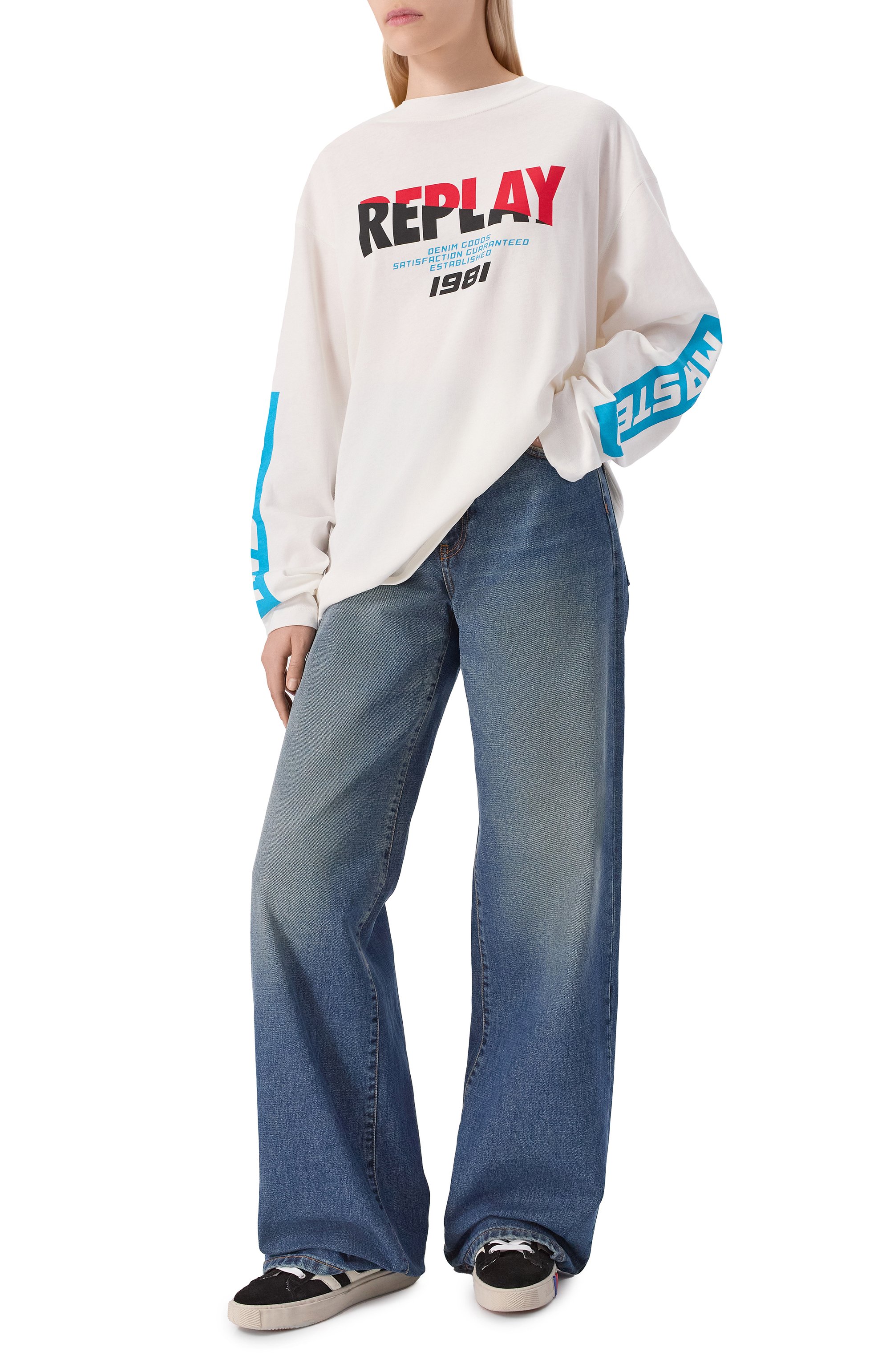 Хлопковый лонгслив REPLAY, арт. W3450 .000.23792P, фото 2