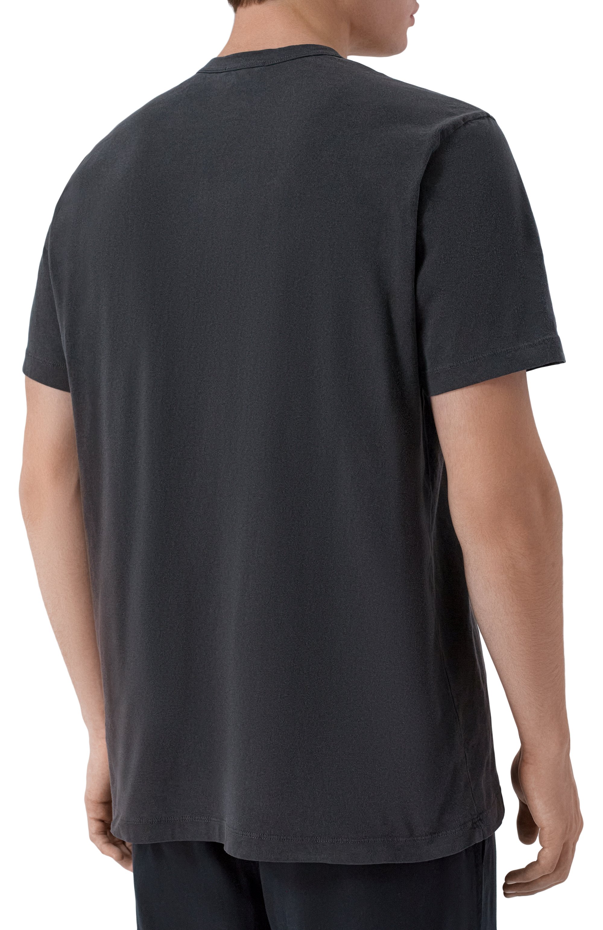 Хлопковая футболка JAMES PERSE темно-серого цвета по цене 17200 руб., арт. MLJ3311, фото 4 Хлопковая футболка JAMES PERSE, арт. MLJ3311, фото 4