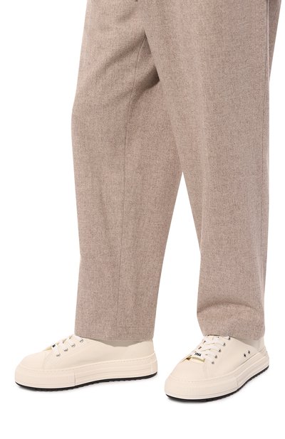 Текстильные кеды berlin DSQUARED2 кремового цвета по цене 54900 руб., арт. SNM0346/00300001, фото 3 Текстильные кеды berlin DSQUARED2, арт. SNM0346/00300001, фото 3