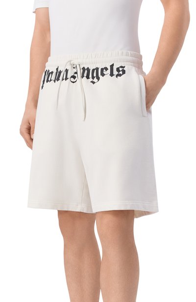 Хлопковые шорты PALM ANGELS, арт. PMCI019S26FLE001, фото 3