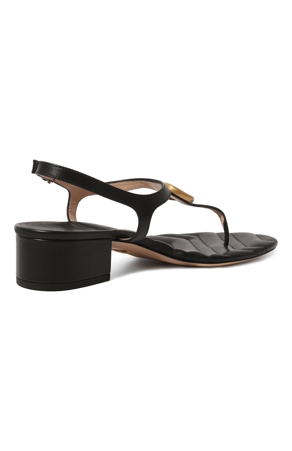 Кожаные босоножки double g GUCCI, арт. 674840 BKO00, фото 5