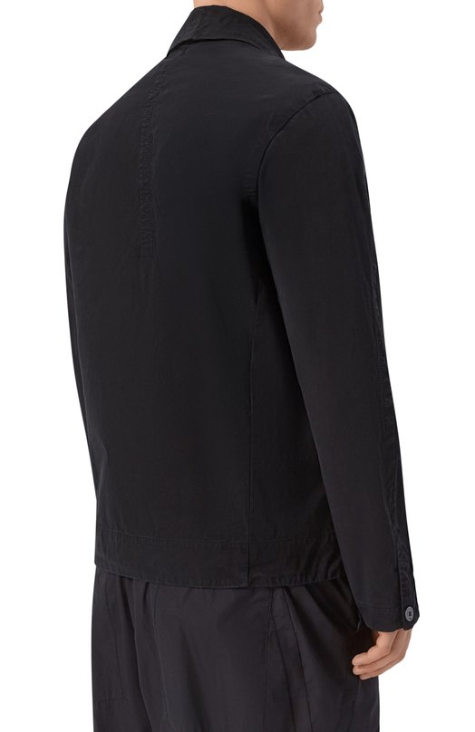 Хлопковая куртка-рубашка Transit CFUTRCI180 Чёрный  CFUTRCI180 Фото 4