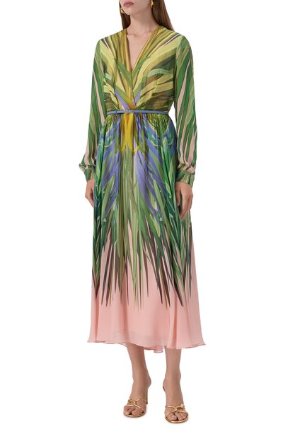 Платье из вискозы и шелка ELIE SAAB, арт. D0750PP25/VI005, фото 3