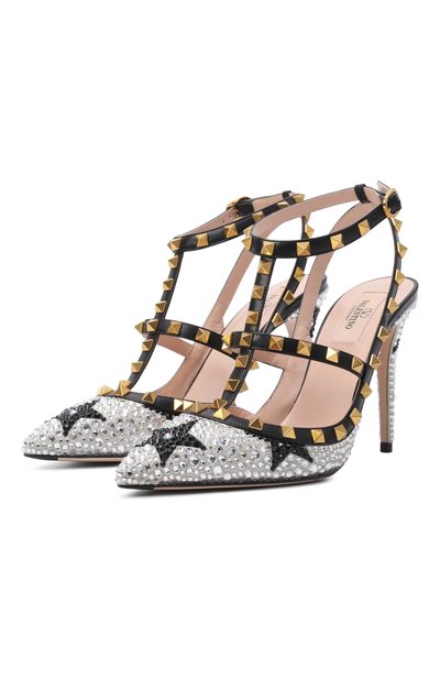 Женские кожаные туфли rockstud 100 VALENTINO, арт. 8W2S0393/GIR