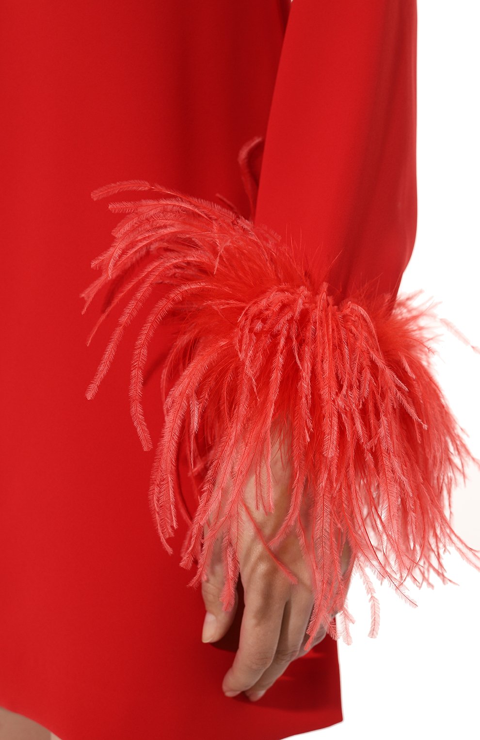 Платье с отделкой перьями P.A.R.O.S.H., арт. D731343P, фото 5