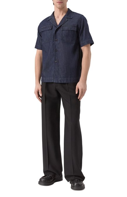 Мужские кожаные лоферы haddock BOTTEGA VENETA черного цвета, арт. 764508V2WT0 1000 | Фото 2 (Материал внутренний: Натуральная кожа; Материал внешний: Натуральная кожа; Материал сплава: Проставлено; Нос: Не проставлено)
