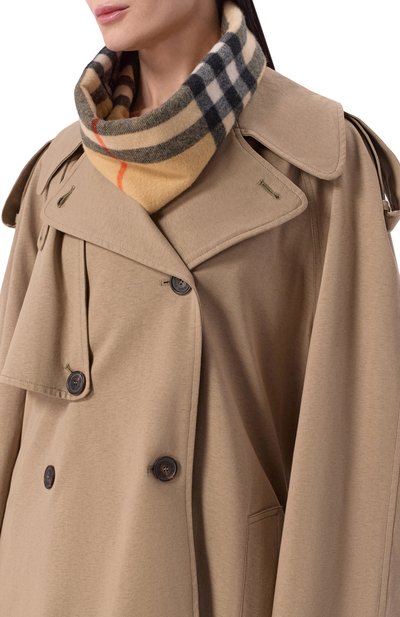 Кашемировый шарф-снуд BURBERRY бежевого цвета по цене 87000 руб., арт. 8121355, фото 2 Кашемировый шарф-снуд BURBERRY, арт. 8121355, фото 2