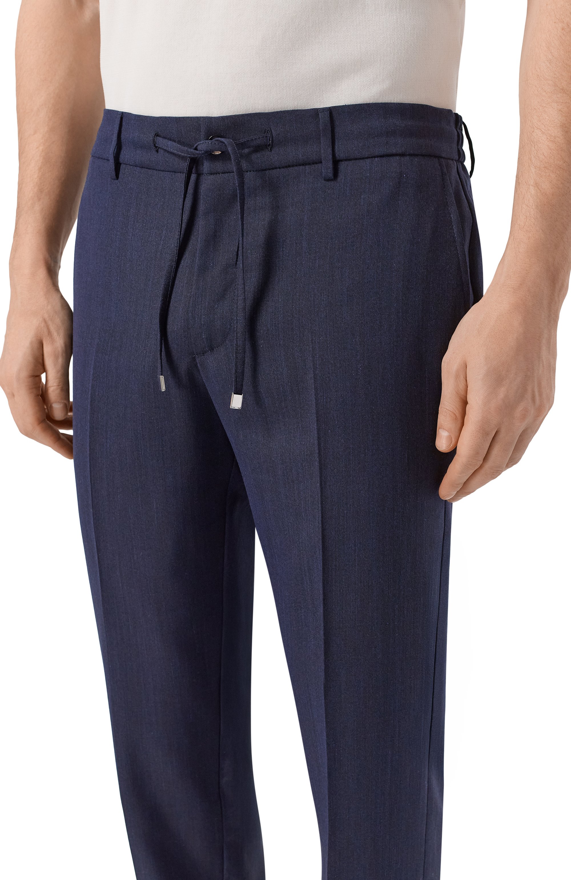 Брюки из шерсти и шелка ANDREA CAMPAGNA, арт. SPIAGGIA20/LP184U, фото 5