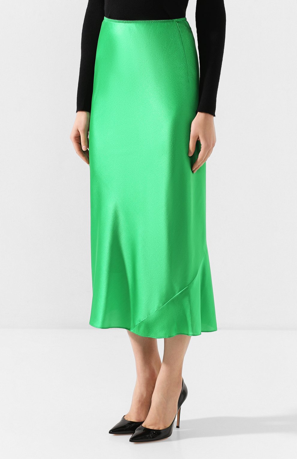 Юбка-миди DOROTHEE SCHUMACHER зеленого цвета по цене 42700 руб., арт. 549102/SHIMMERING MYSTERY, фото 3 Юбка-миди DOROTHEE SCHUMACHER, арт. 549102/SHIMMERING MYSTERY, фото 3
