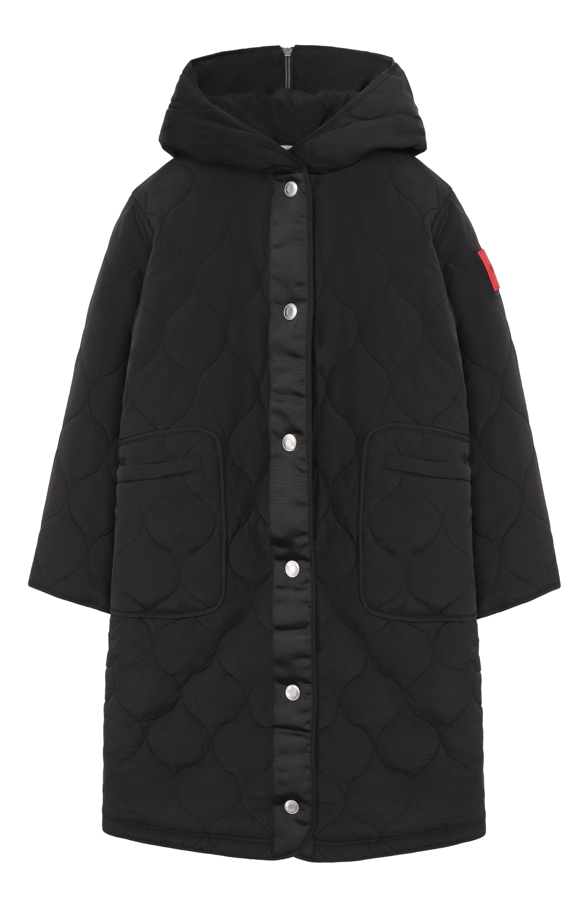 Утепленная парка HUGO черного цвета по цене 38700 руб., арт. G00526, фото 1 Утепленная парка HUGO, арт. G00526, фото 1