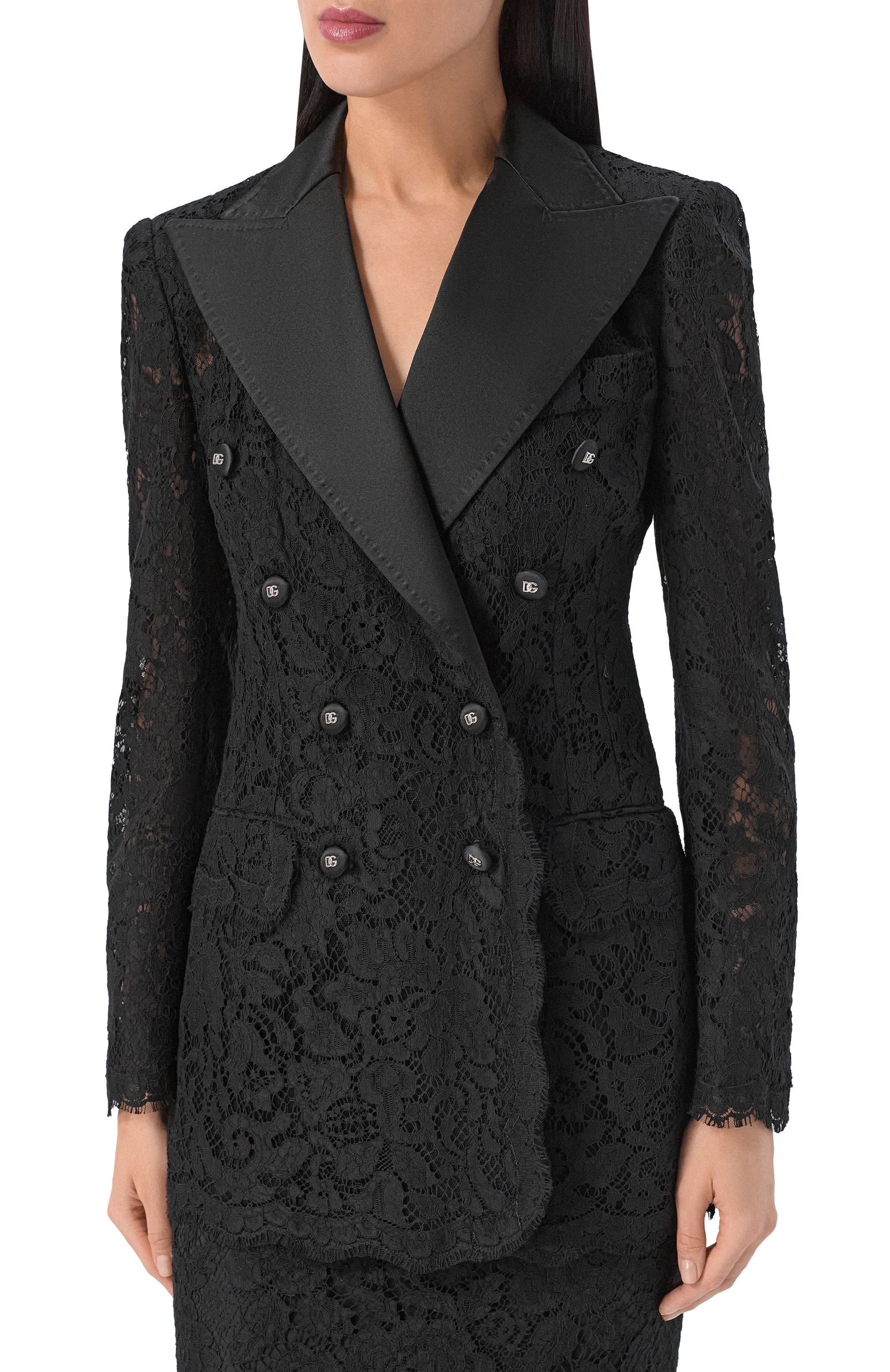 Жакет из хлопка и вискозы DOLCE & GABBANA, арт. F29TRT/HLMTB, фото 3