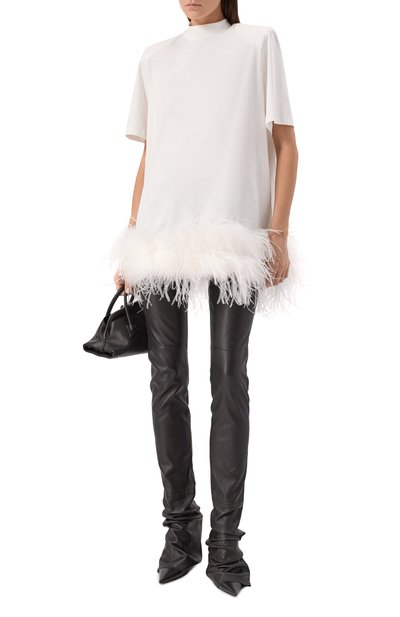 Платье с отделкой перьями THE ATTICO, арт. 260WCA00469/JJJ025MU, фото 2