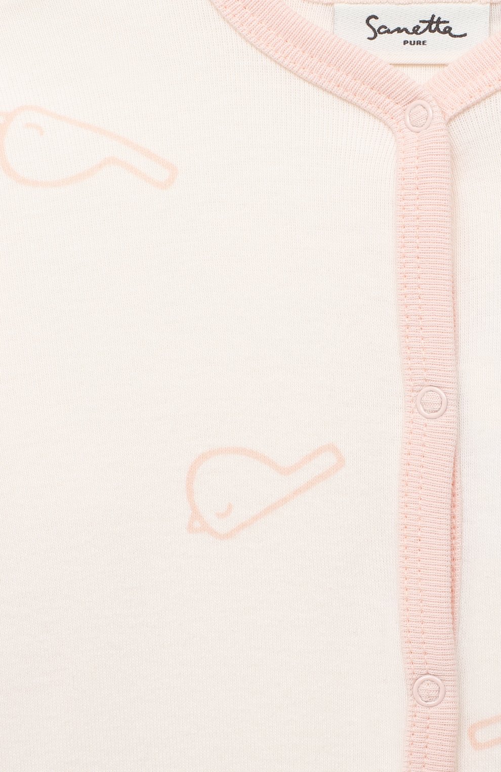 Хлопковый комбинезон SANETTA белого цвета по цене 5160 руб., арт. 12017, фото 3 Хлопковый комбинезон SANETTA, арт. 12017, фото 3