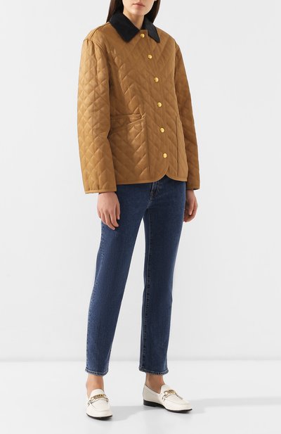 Стеганая куртка BURBERRY бежевого цвета по цене 99500 руб., арт. 8007019, фото 2 Стеганая куртка BURBERRY, арт. 8007019, фото 2