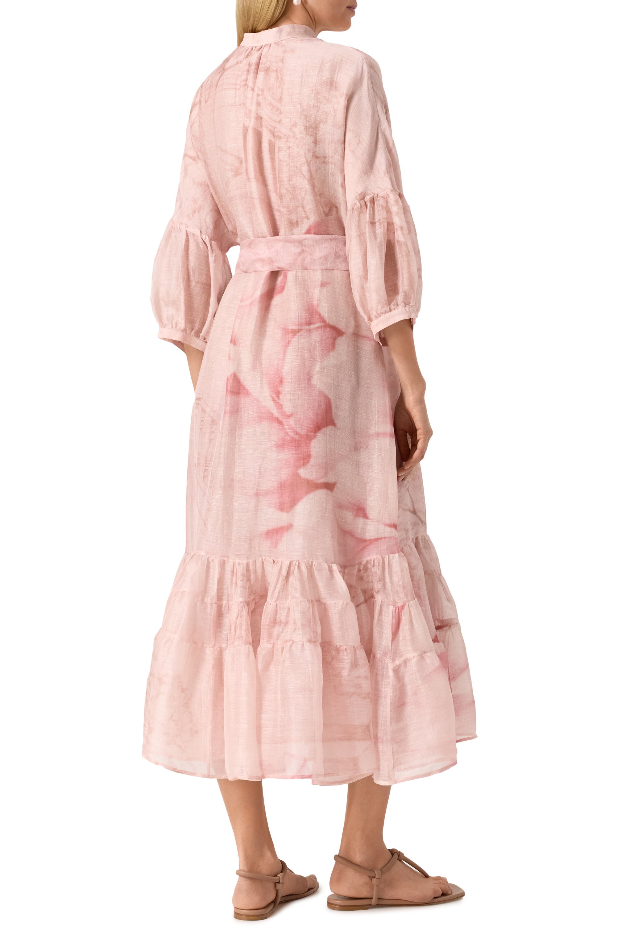 Платье изо льна и шелка KITON, арт. D59352K0928E01, фото 4