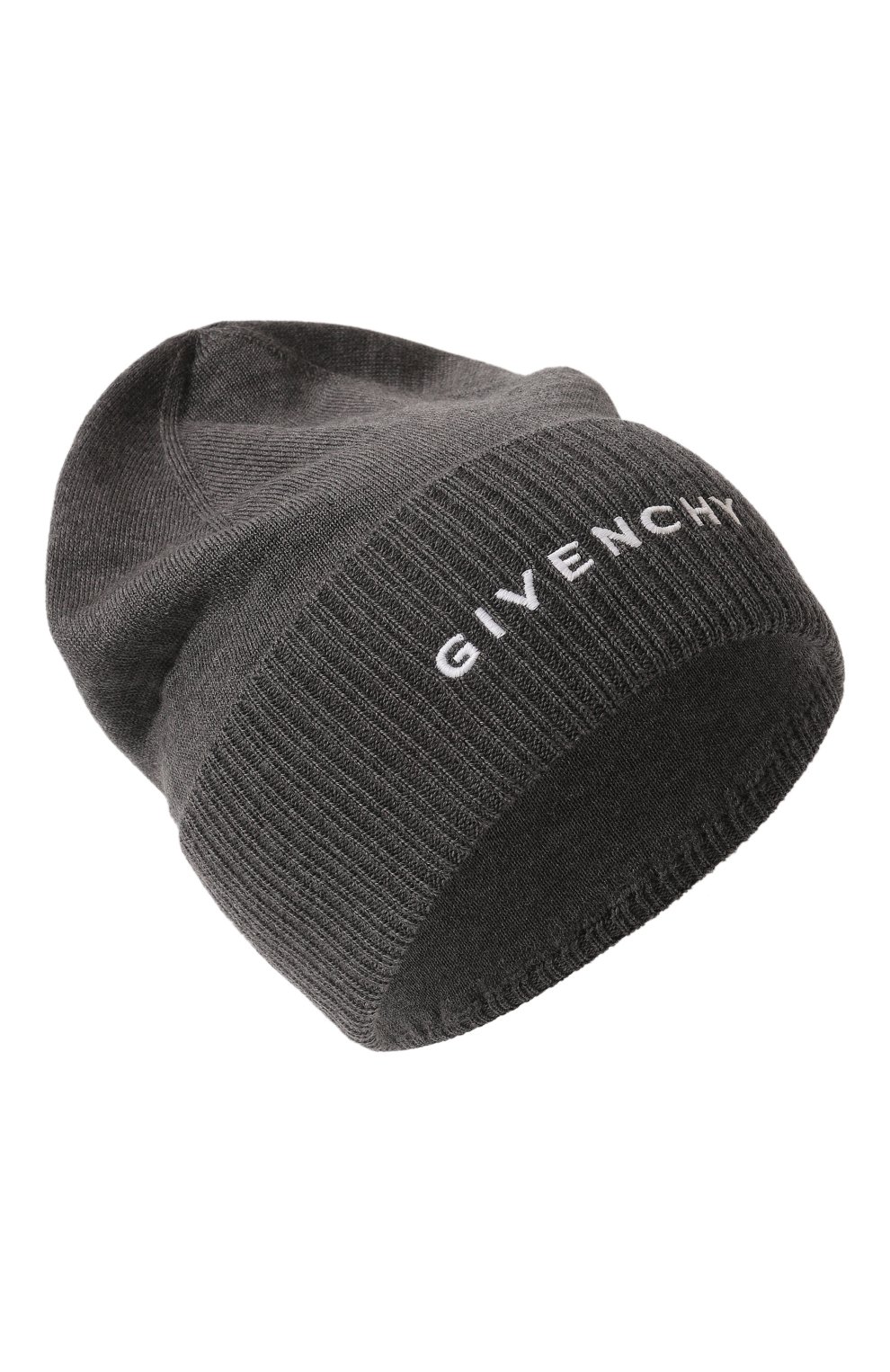 Шерстяная шапка GIVENCHY темно-серого цвета по цене 37750 руб., арт. GWCAPP/U7017, фото 1 Шерстяная шапка GIVENCHY, арт. GWCAPP/U7017, фото 1