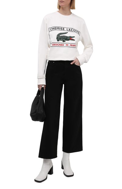Хлопковый свитшот LACOSTE белого цвета по цене 20500 руб., арт. SH024170V, фото 2 Хлопковый свитшот LACOSTE, арт. SH024170V, фото 2