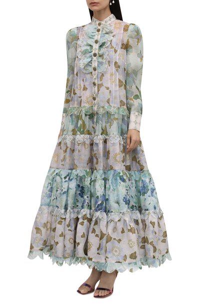 Платье изо льна и шелка ZIMMERMANN, арт. 2366DRHY, фото 3