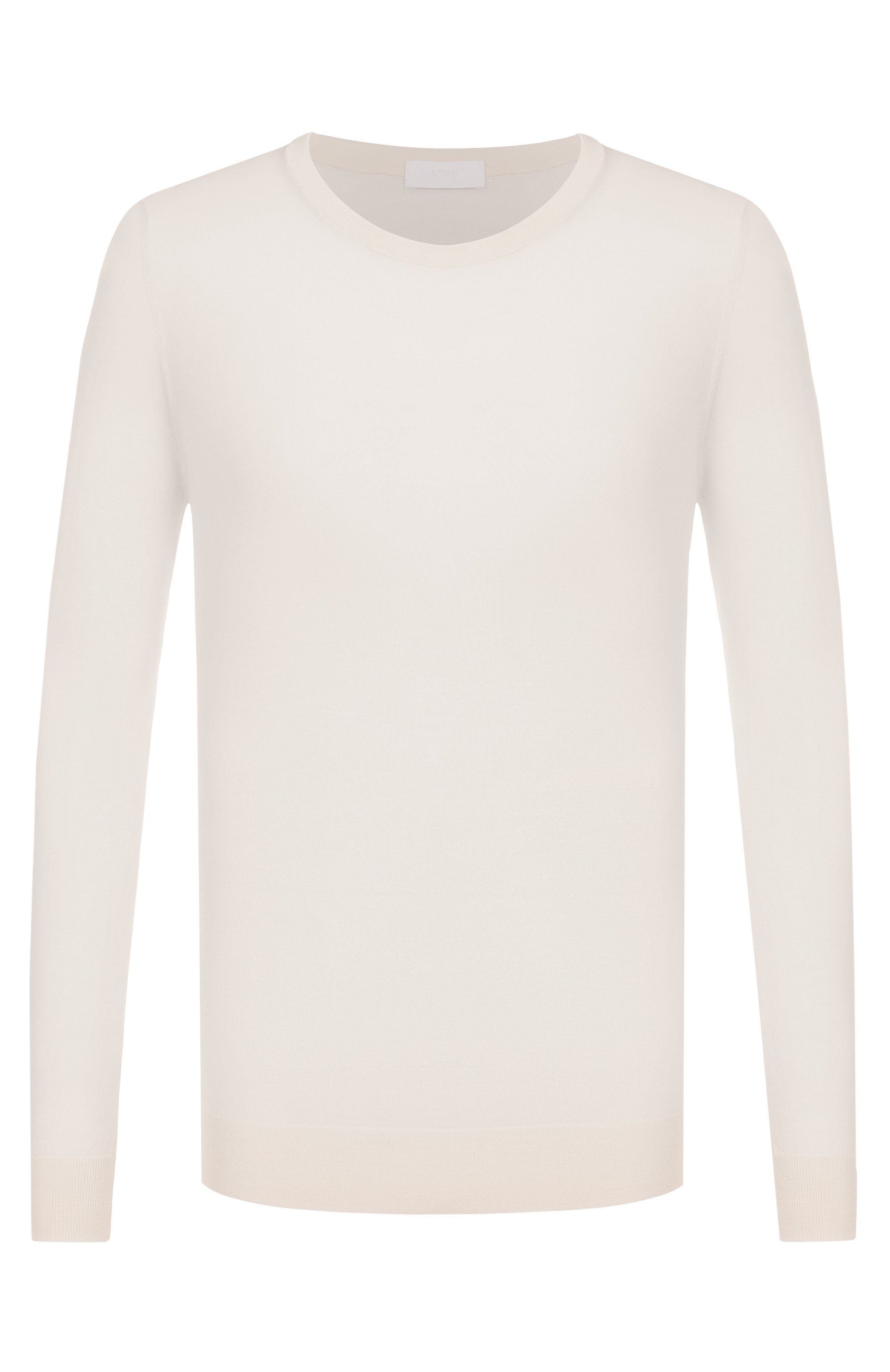 Шерстяной джемпер MVST белого цвета по цене 136000 руб., арт. M0-M25.1MM.K404/62-66, фото 1 Шерстяной джемпер MVST, арт. M0-M25.1MM.K404/62-66, фото 1