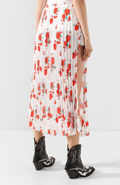 Юбка-миди VETEMENTS, арт. SS20SK288 2601/W/RED/WHITE FL0WERS, фото 4
