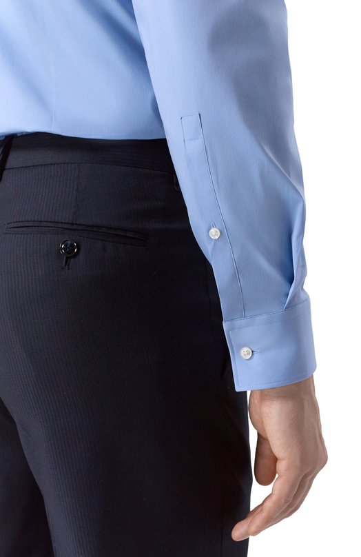 Хлопковая сорочка HUGO 50556258 Голубой  50556258 Фото 5