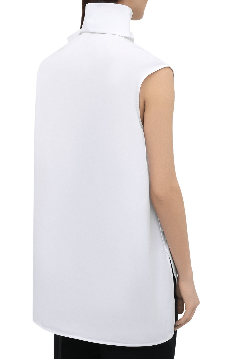 Хлопковый топ JIL SANDER белого цвета по цене 79100 руб., арт. JSWS566805-WS244200, фото 4 Хлопковый топ JIL SANDER, арт. JSWS566805-WS244200, фото 4