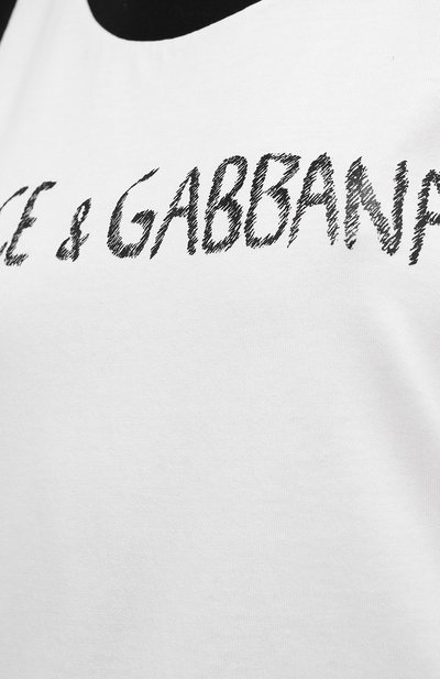 Хлопковая майка DOLCE & GABBANA, арт. F8M64T/G7XHQ, фото 5