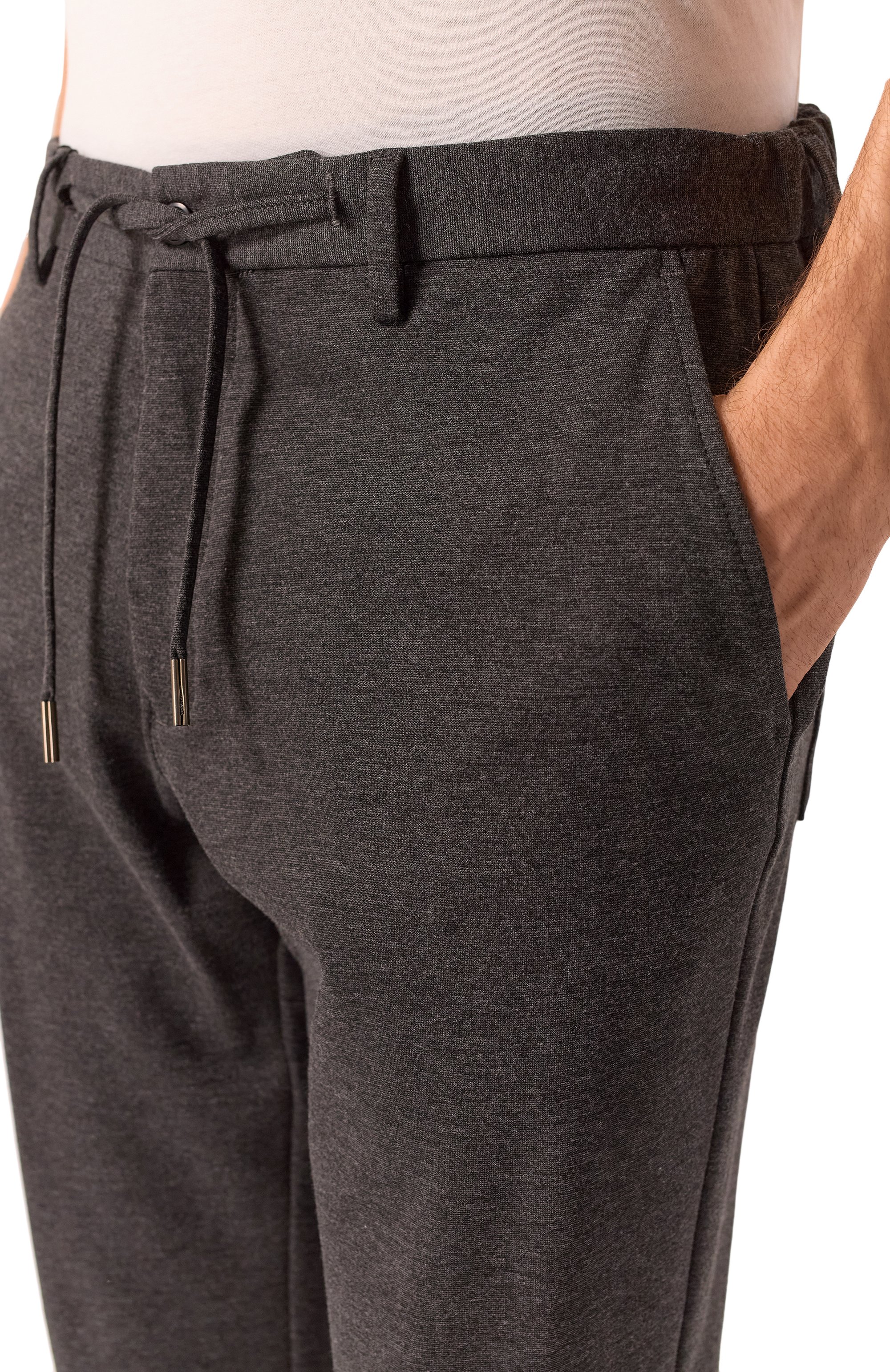 Брюки из вискозы MVST темно-серого цвета по цене 66350 руб., арт. 3GMM/9806, фото 5 Брюки из вискозы MVST, арт. 3GMM/9806, фото 5