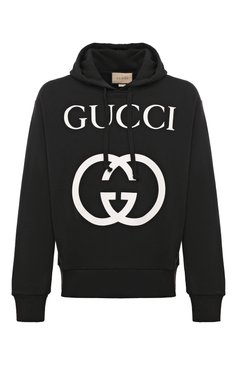 Мужской хлопковое худи GUCCI черного цвета, арт. 475374 X3Q25 | Фото 1 (Длина (для топов): Стандартные; Материал внешний: Хлопок; Рукава: Длинные; Мужское Кросс-КТ: Худи-одежда; Принт: С принтом; Стили: Спорт-шик; Драгоценные камни: Проставлено; Материал сплава: Проставлено; Региональные ограничения белый список (Axapta Mercury): Не проставлено; Нос: Не проставлено)